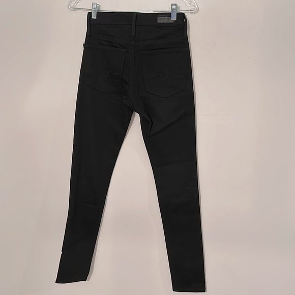 NWOT AG Farrah Skinny HR Black Ankle Coated Front Jeans - Picture 3 of 7